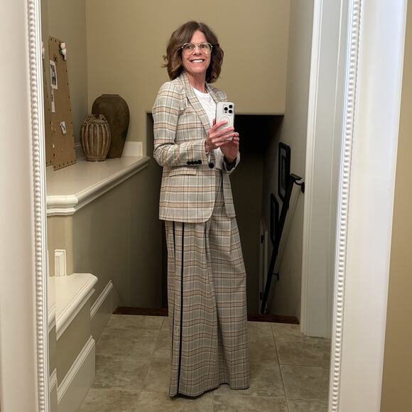 ME+EM Statement Check Boyfriend Blazer UK6|US2 - Picture 7 of 15